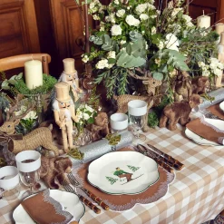 Alathea Caramel Linen Placemats & Napkins (Set Of 4)|Mrs. Alice Clearance