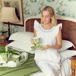 Alice Blue Sleeveless Nightdress|Mrs. Alice New