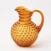 Amber Hobnail Jug|Mrs. Alice Best