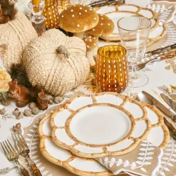 Amber Speckle Water Glasses|Mrs. Alice Best