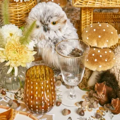 Amber Speckle Water Glasses|Mrs. Alice Best