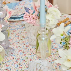 Amelie Clear Candle Holders (Pair)|Mrs. Alice