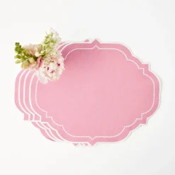 Amelie Pink Placemats (Set Of 4)|Mrs. Alice Clearance