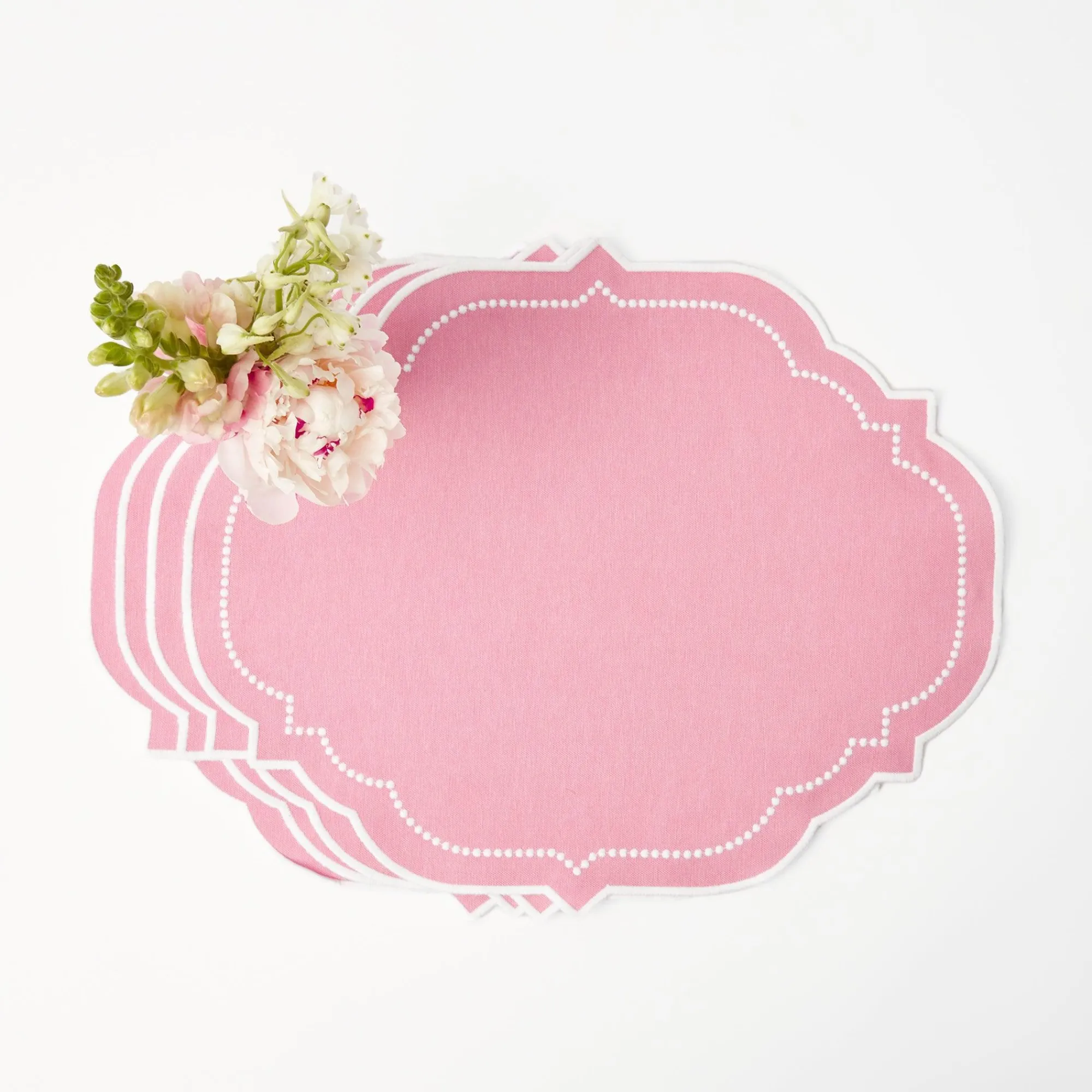 Amelie Pink Placemats (Set Of 4)|Mrs. Alice Clearance