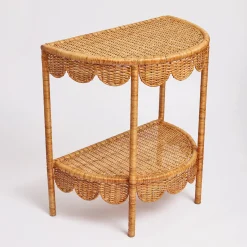 Annabelle Rattan Side Table|Mrs. Alice New