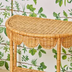 Annabelle Rattan Side Table|Mrs. Alice