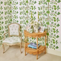 Annabelle Rattan Side Table|Mrs. Alice