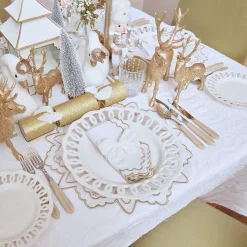 Applique White Tablecloth|Mrs. Alice Sale