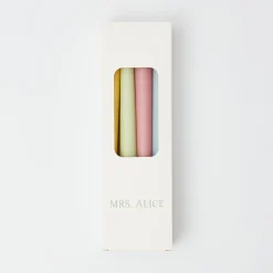 Assorted Pastel Candles (Set Of 8)|Mrs. Alice Online