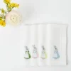 Assorted White Linen Rabbit Napkins (Set Of 4)|Mrs. Alice