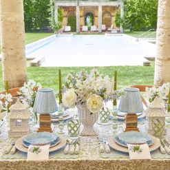 Baby Blue Lotus Lampshade|Mrs. Alice