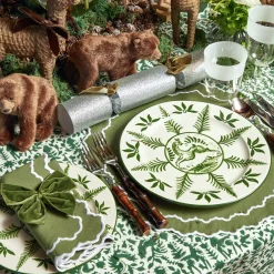 Beatrice Forest Green Napkins (Set Of 4)|Mrs. Alice Clearance