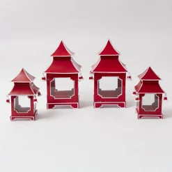 Berry Red Pagoda Lantern|Mrs. Alice Online
