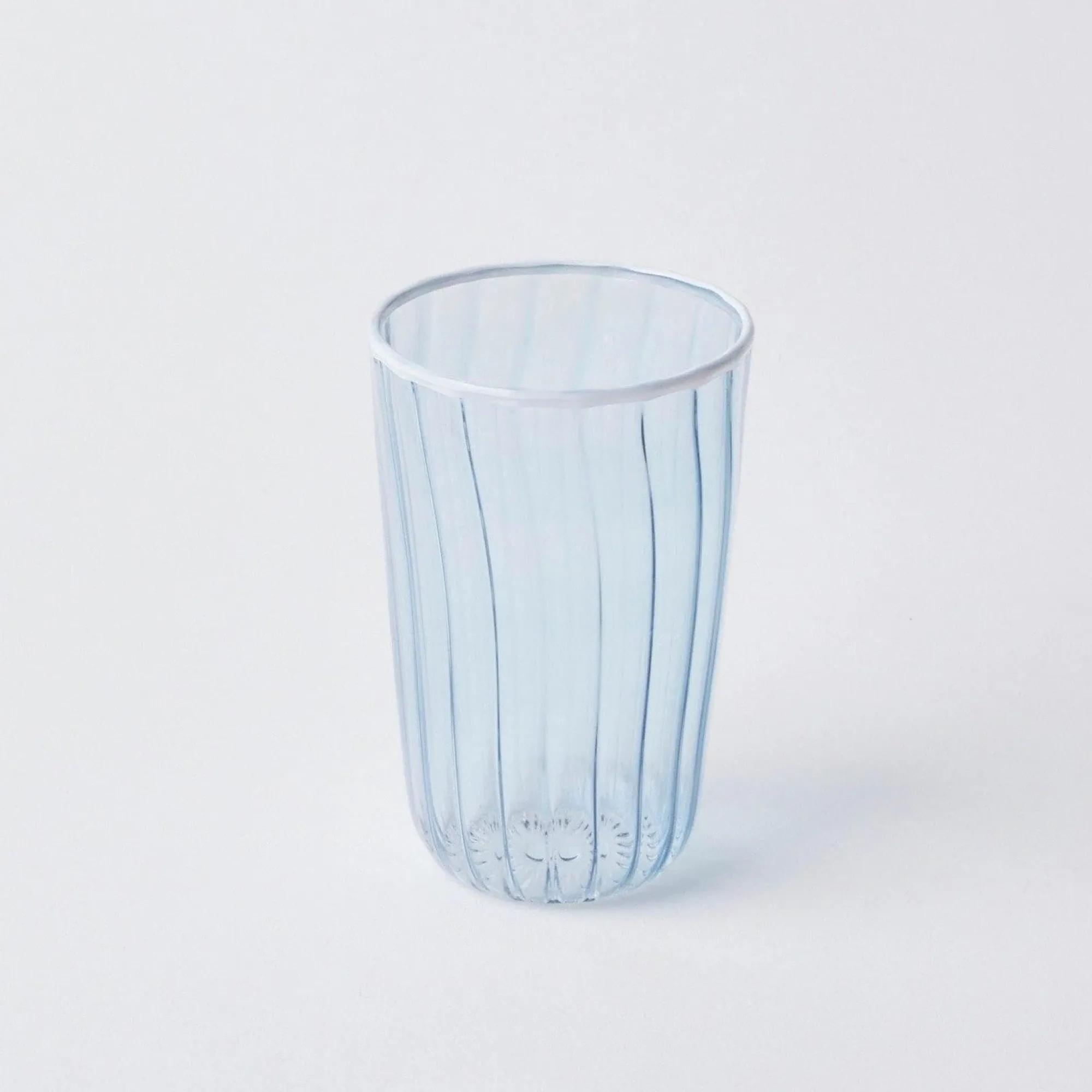 Blue & White Rim Water Glasses (Set Of 4)|Mrs. Alice