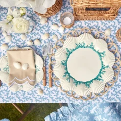 Blue Coral Tablecloth|Mrs. Alice Sale