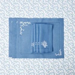Blue Coral Tablecloth|Mrs. Alice Sale