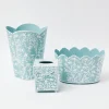 Blue Floral Toleware Set|Mrs. Alice Clearance