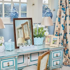 Blue Floral Toleware Set|Mrs. Alice Online