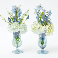 Blue Fluted Vases (Pair)|Mrs. Alice Best