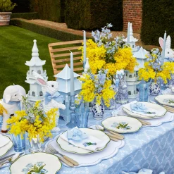 Blue Garland Tablecloth|Mrs. Alice Clearance