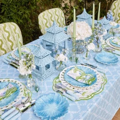 Blue Garland Tablecloth|Mrs. Alice Clearance