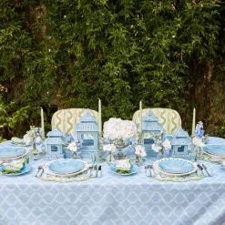 Blue Garland Tablecloth|Mrs. Alice Clearance