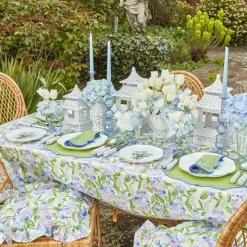 Blue Hydrangea Seat Pad Cushion|Mrs. Alice Outlet