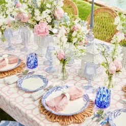 Blue Lily Of The Valley Dinner & Starter Plates (Set Of 8)|Mrs. Alice New