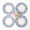 Blue Lily Of The Valley Dinner & Starter Plates (Set Of 8)|Mrs. Alice Hot