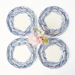 Blue Lily Of The Valley Starter Plates (Set Of 4)|Mrs. Alice New
