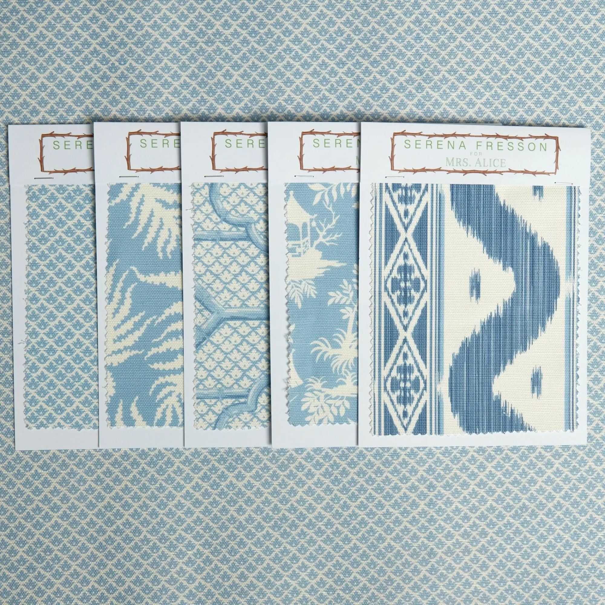 Blue Lotus Flower Fabric|Mrs. Alice Discount