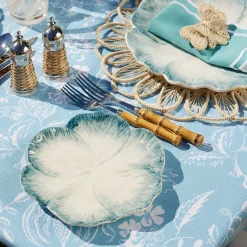 Blue Matilde Dinner & Starter Plates (Set Of 8)|Mrs. Alice Best