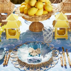 Blue Matilde Dinner & Starter Plates (Set Of 8)|Mrs. Alice Best