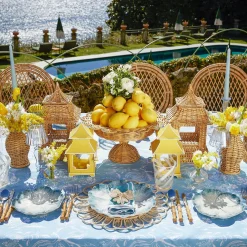 Blue Matilde Dinner & Starter Plates (Set Of 8)|Mrs. Alice Best