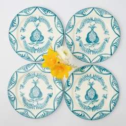 Blue Melograno Dinner Plates (Set Of 4)|Mrs. Alice Online