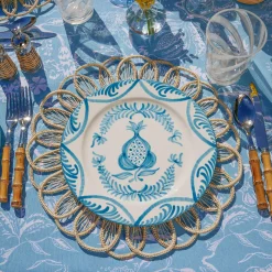 Blue Melograno Dinner Plates (Set Of 4)|Mrs. Alice Online