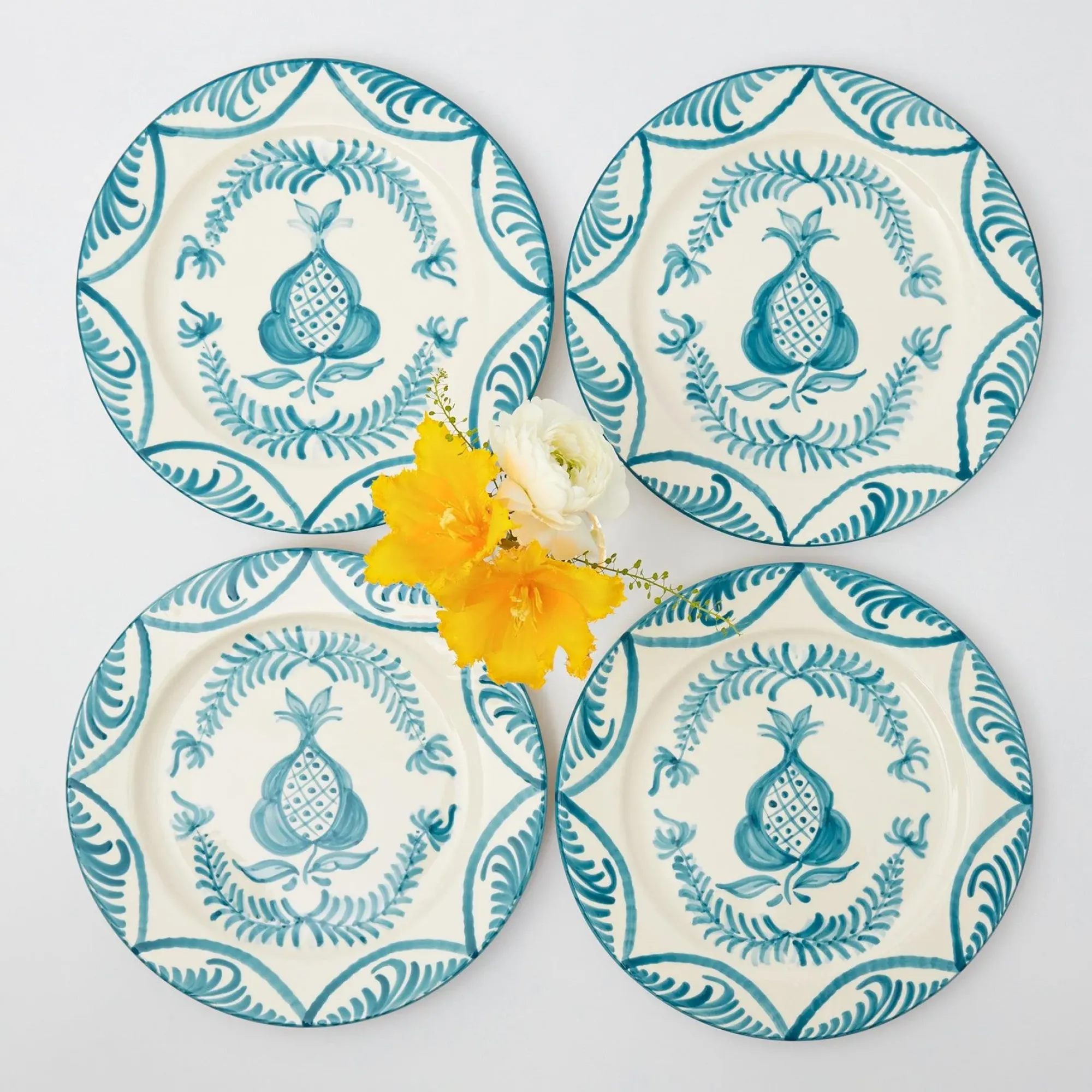 Blue Melograno Dinner Plates (Set Of 4)|Mrs. Alice Sale
