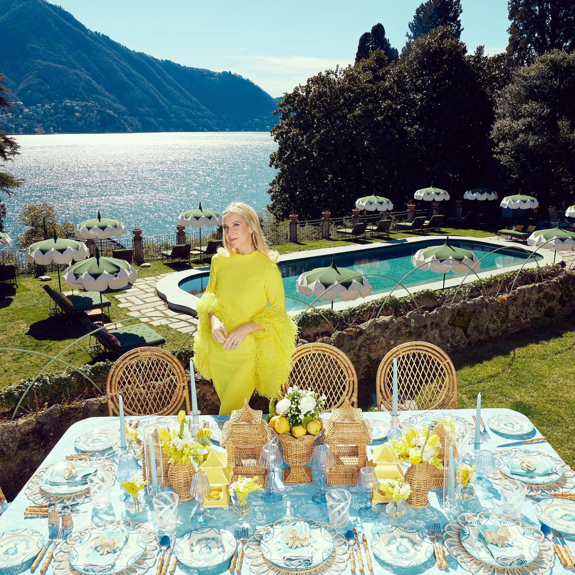 Blue Melograno Dinner Plates (Set Of 4)|Mrs. Alice Sale