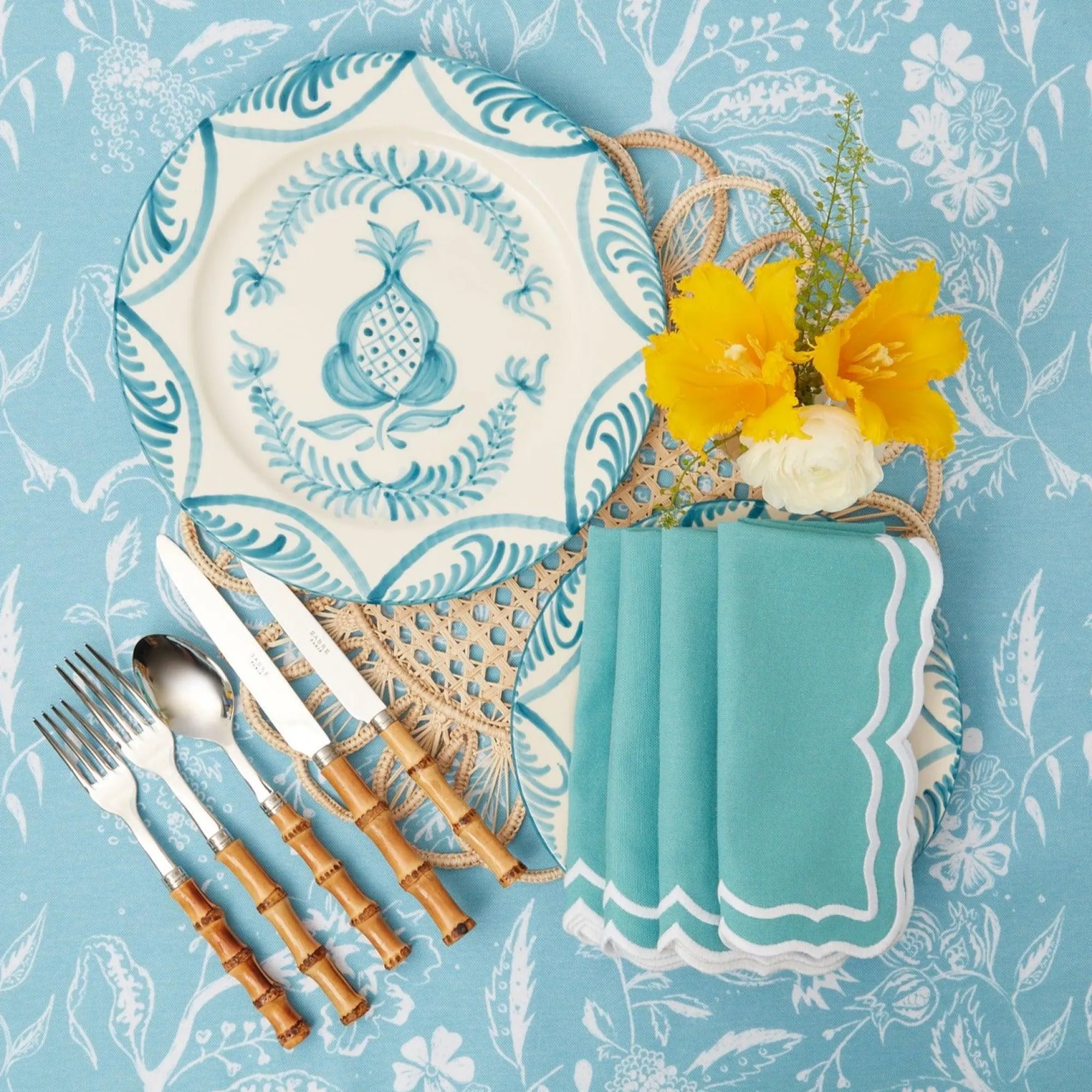 Blue Melograno Dinner Plates (Set Of 4)|Mrs. Alice Sale