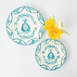 Blue Melograno Starter Plates (Set Of 4)|Mrs. Alice Best