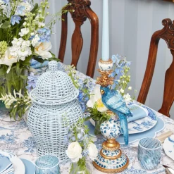 Blue Parrot Candle Holder (Pair)|Mrs. Alice Hot