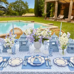 Blue Petal Bamboo Dinner Plate|Mrs. Alice Best