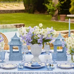 Blue Rattan Pagoda Lantern|Mrs. Alice Online