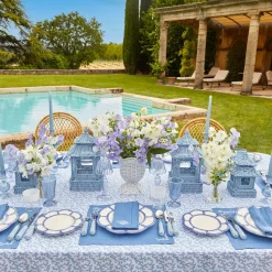 Blue Rattan Pagoda Lantern|Mrs. Alice