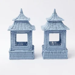 Blue Rattan Pagoda Lantern|Mrs. Alice