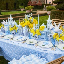 Blue Saddle Stitch Napkin Bows (Set Of 4)|Mrs. Alice Discount