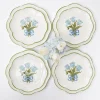 Blue Tulip Dinner & Starter Plates (Set Of 8)|Mrs. Alice New
