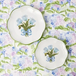 Blue Tulip Starter Plates (Set Of 4)|Mrs. Alice Sale