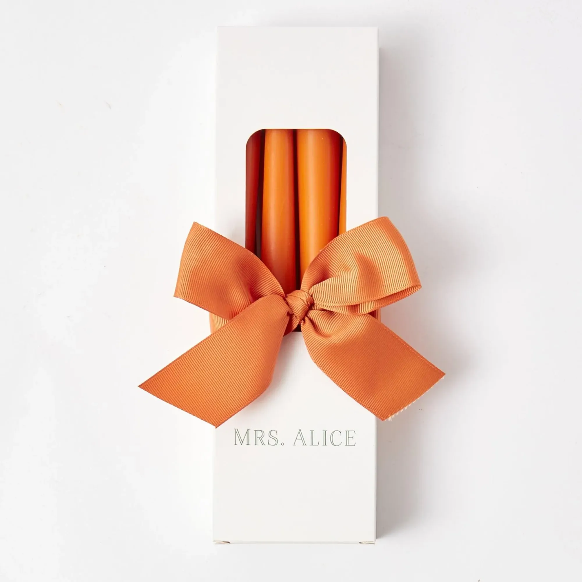 Burnt Orange Candles (Set Of 8)|Mrs. Alice New