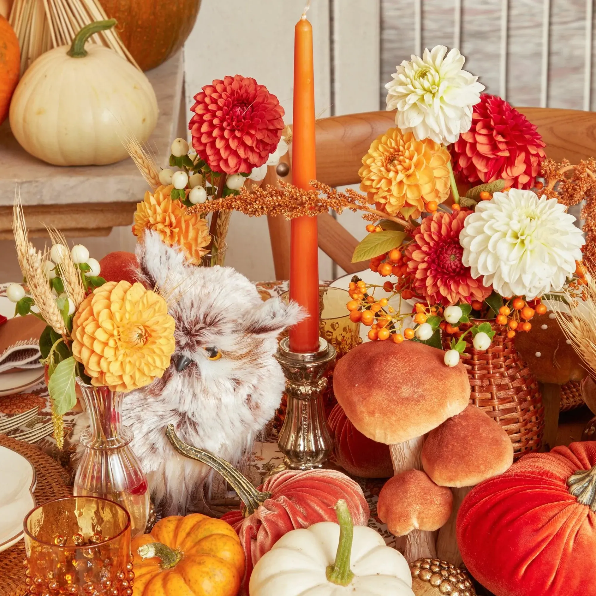 Burnt Orange Candles (Set Of 8)|Mrs. Alice New